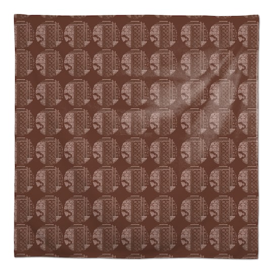 58" Circle Fall Pattern Cotton Twill Tablecloth
